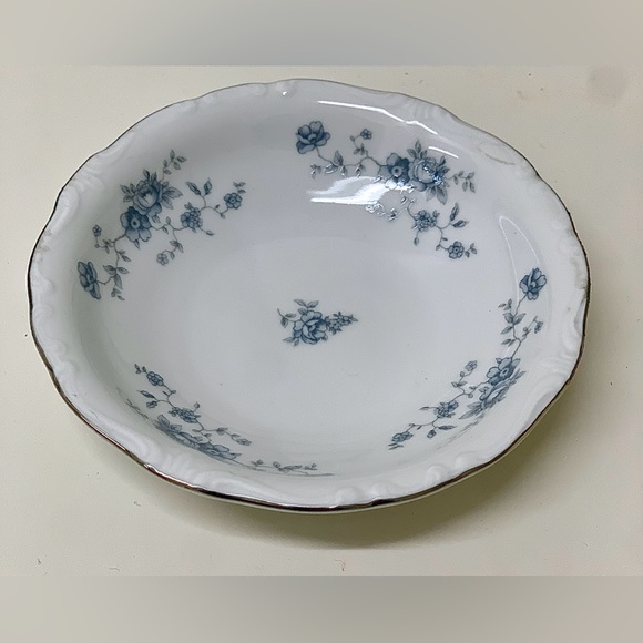 Vintage Discontinued Johann Haviland Blue Garland Dessert Fruit Sauce Bowl - Picture 2 of 14